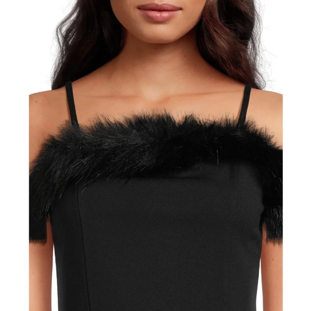 Planet Gold Black Midi Dress - Picture 3 of 5